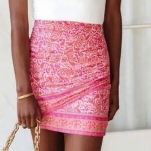 VICI Pink Paisley Mini Skirt NWOT Size Small